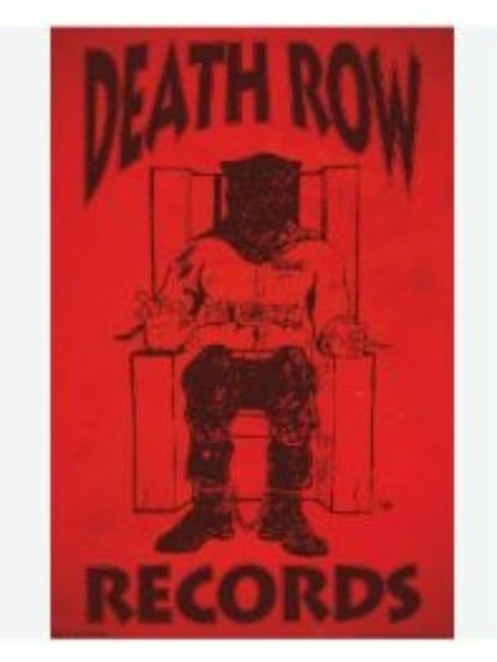 Death Row Records Logo Poster Red Background RP17504 NEW